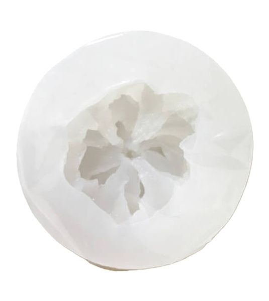 Flower Silicone Mold for Plaster Chocolate Soap Cake Decoration 2 Pieces