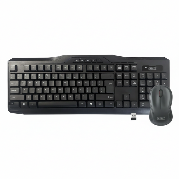 Wireless Keyboard and Mouse Combo with 2.4GHz Connection
