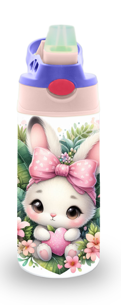 Girly Safari Animals Design 1 12oz Double walled Stainless Steel Bottle