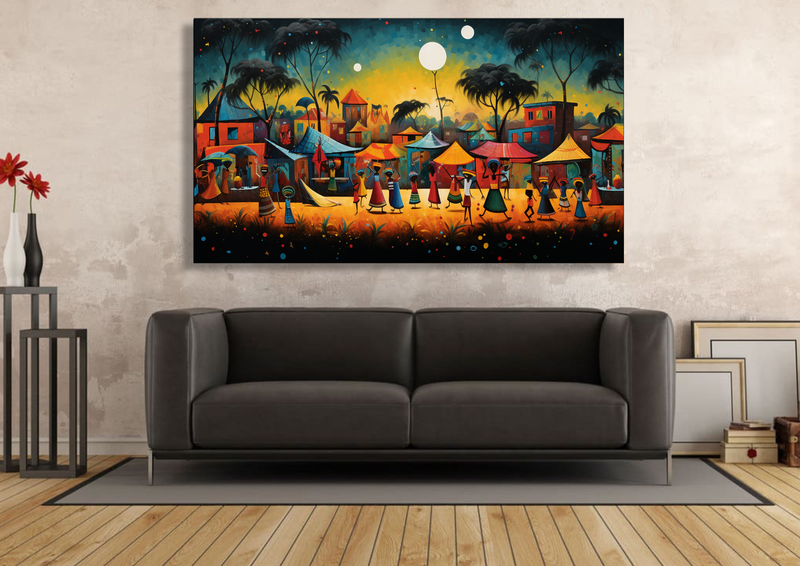 Canvas Wall Art - Celebration of Hertage Abstract- HC1164
