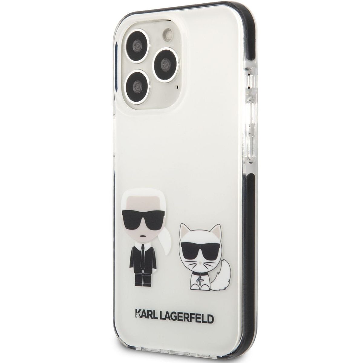 Karl Lagerfeld TPE Karl and Choupette Cover for iPhone 13 Pro Max White ...