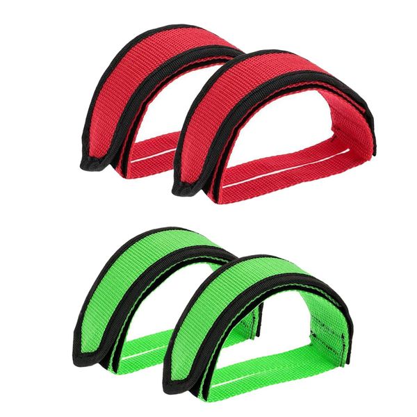 1 Pair Of Pedal Straps Foot Pedal Straps Kids Pedal Straps (Red)