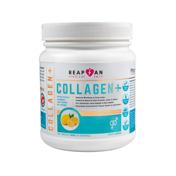 Collagen+ Hydrolyzed Collagen Peptides with Prebiotic Fiber Powder 450g