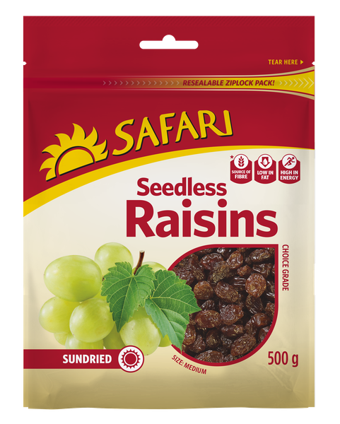 Safari Sundried Seedless Raisins 500g