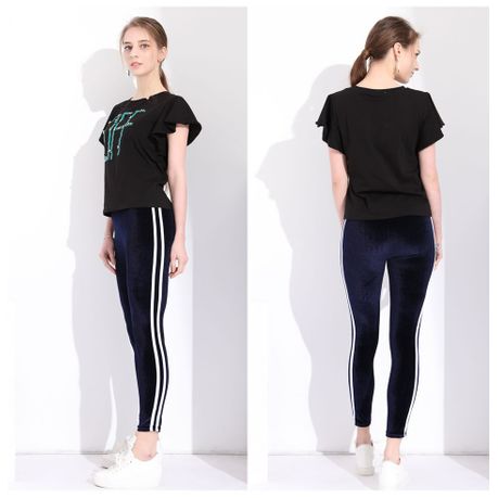 2 x Stretch Fit Velvet Women Winter Leggings Sweatpants Tracksuit