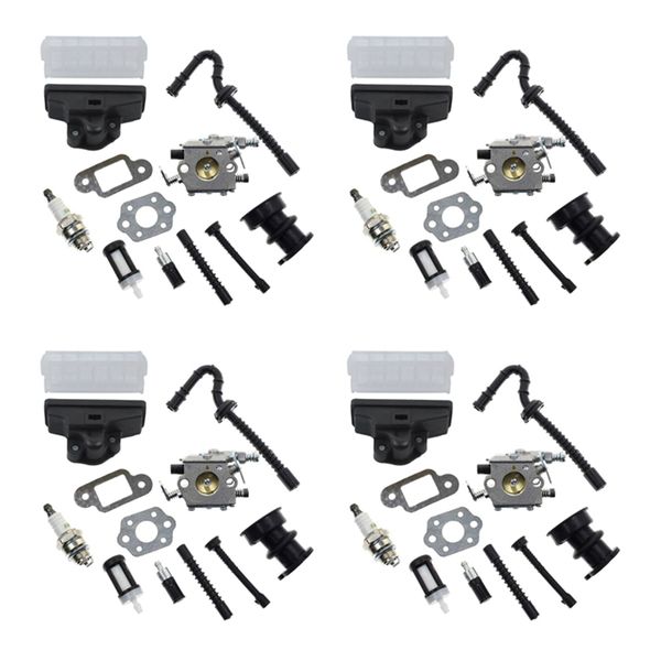 4X Carburetor Air Filter Kit For Stihl 021 023 025 Ms210 Ms230 Ms250