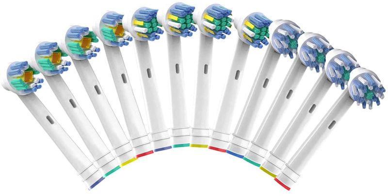 PA Toothbrushes for Oral B Cross, Pro White and FlossAction 12 Pack