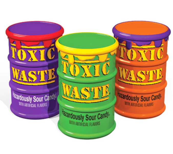 TOXIC WASTE Special Edition Color Drums Assorted Flavors Sour Sweets 48g x2