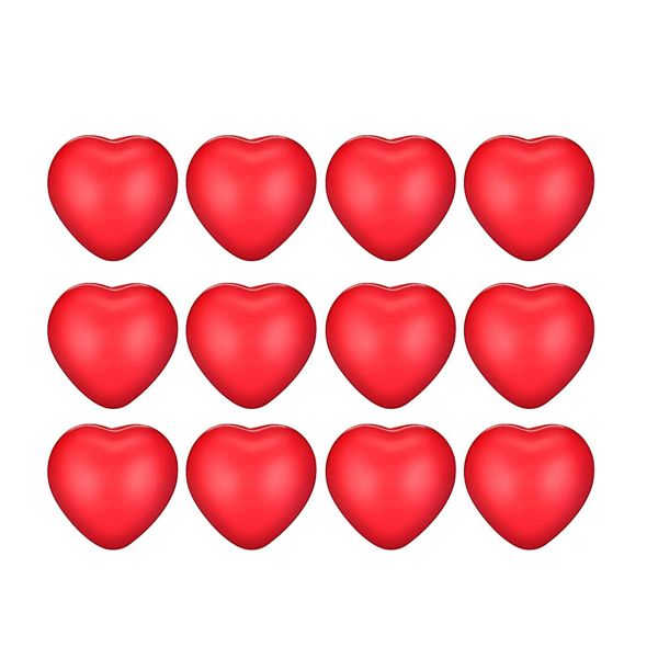 12Pcs Valentine'S Day Red Heart Stress Balls Stress Balls For School