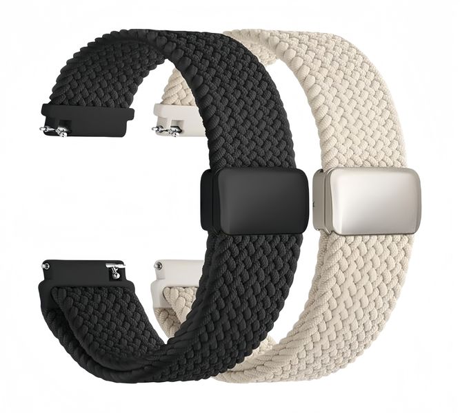 Braided Stretchy Nylon Watch Band Compatible With Garmin&amp;Huawei