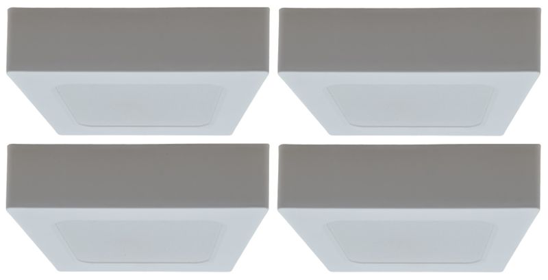 Hello Today Square LED Surface Panel Light 6W 122mm x 122mm - 4 Pack