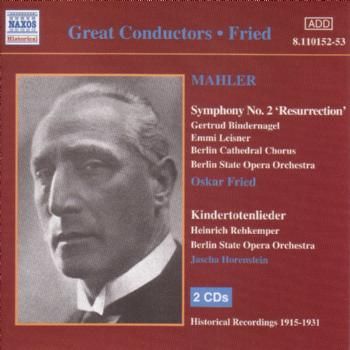 Gustav Mahler - SYMPHONY NO. 2, (CD / Album)