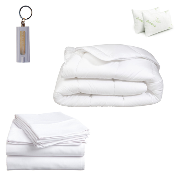 400 Tc Egyptian Cotton Duvet Set and Key Holder Combo