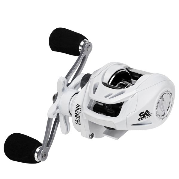 HF200 Lightweight Baitcasting Reel - 7.2:1 Gear Ratio, 6+1BB, 10KG Max Drag
