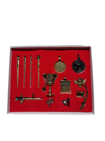 Harry Potter Wand, Ring &amp; Necklace Set