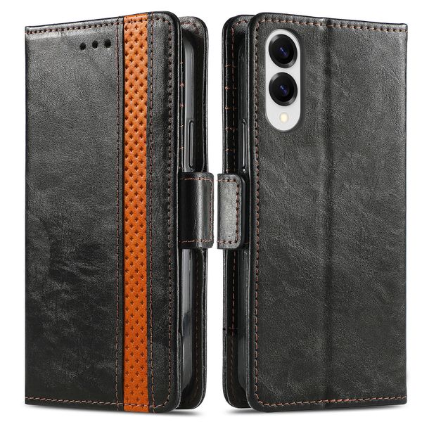 Leather Case Compatible With Samsung Galaxy S25Edge Flip Wallet Back Cover