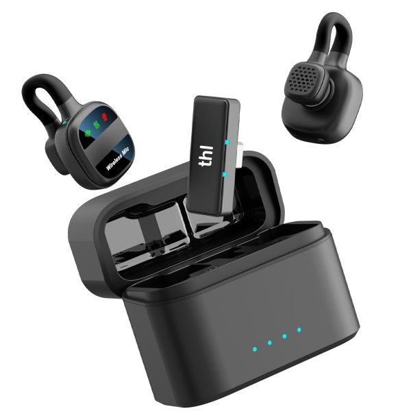 thl Wireless Microphone with USB-C, Plug Plug-and-Play, Noise Cancelling