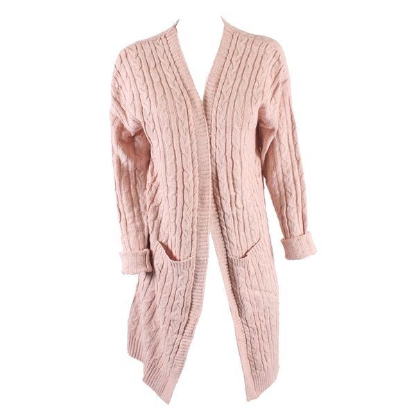 Blackcherry Pink Tunic Cardigan