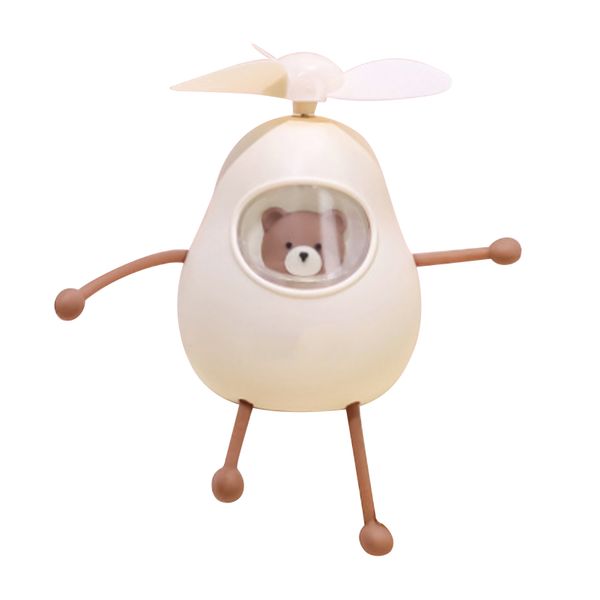 Cartoon Animal Handheld Fan Pink