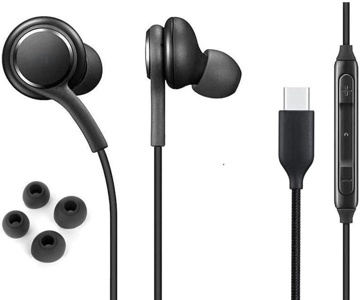 Type-C In-Ear Wired Earphones with Mic &amp; Noise-Reduction
