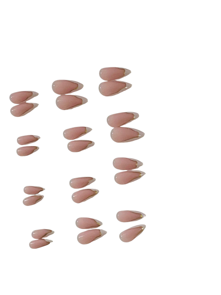 24 Pieces White French Tip Press-On Nails