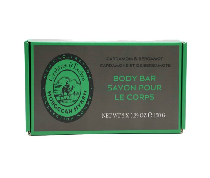 Crabtree &amp; Evelyn Moroccan Myrth Men Soap 150g 3pk