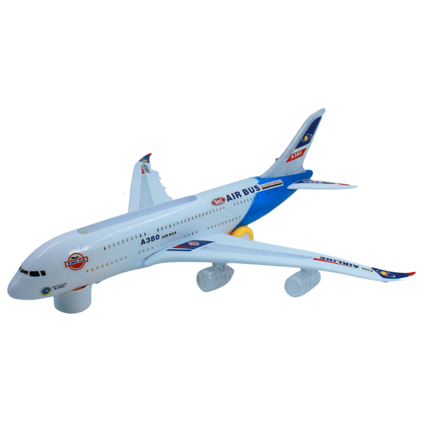 Airbus A380 Flash Sound Aircraft Music Lighting Toys - Battery Operated