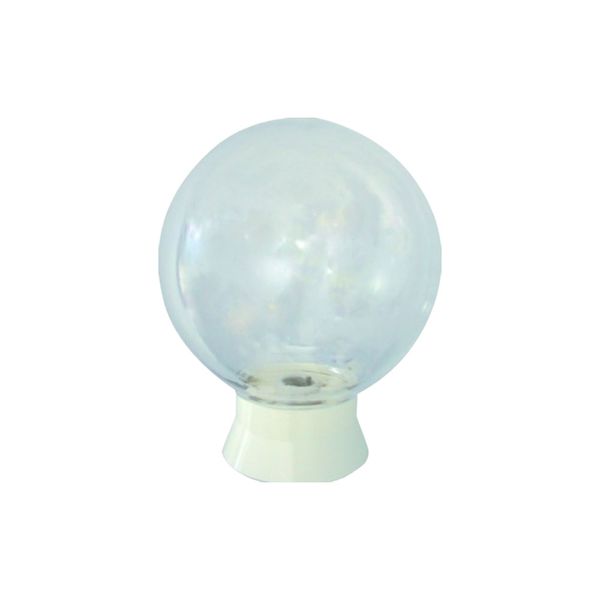 ACDC - 8 Inch PVC Ceiling Light Fitting Clear E27