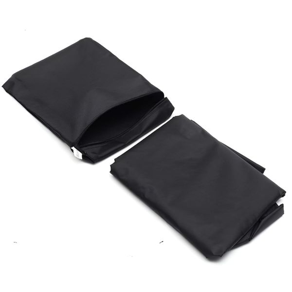240cm Polyester Fiber Patio Umbrella Protective Cover for Outdoor - Black