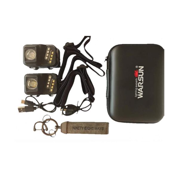 2 x Warsun 750Lm Lightweight and Compact Design Headlamp with Motion Sensor