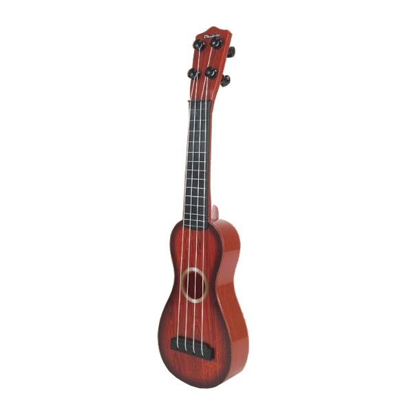 Olive Tree - Children Toy Ukulele (Mini Guitar) Figure 8 Shape - Red Wood