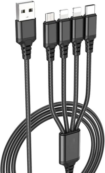 4-in-1 | 2 IOS + Micro + Type-C Fast &amp; Stable Super Charging Cable X76