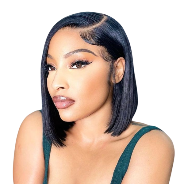 13x4 Lace Frontal Wig Straight 8inch Black