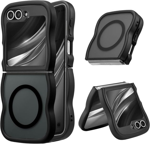 Wave Frame Magnetic Phone Case Compatible With Samsung Galaxy Z Flip 7 5G