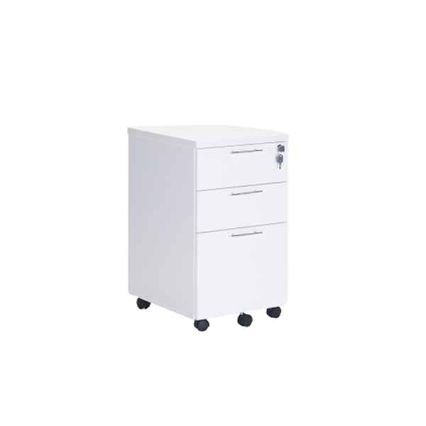 Axa Mobile 3 Drawer Unit - Snow