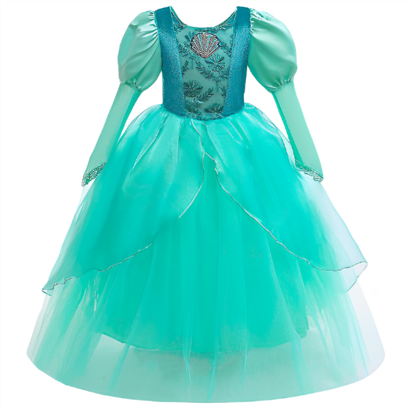 Emerald Seashell Princess Dress