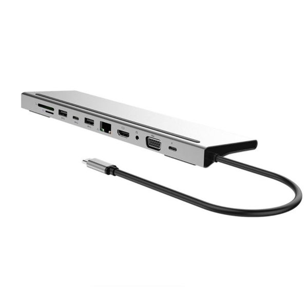 USB C Hub Type C Adapter 11 in 1
