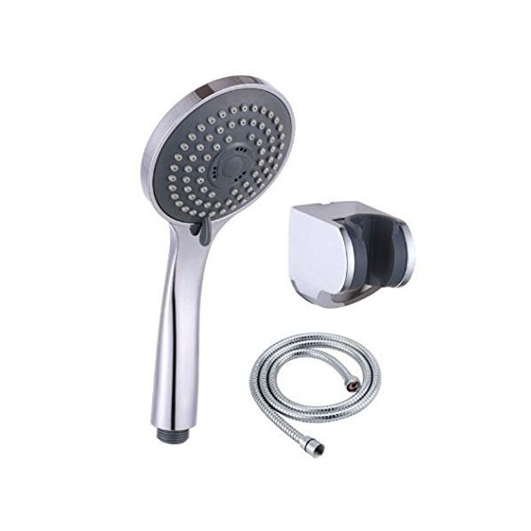 Held Shower Head With Hose - Grey image