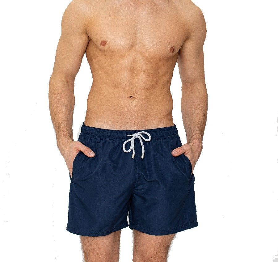 John Frank Men's Swim Shorts Plain - Indigo | Buy Online in South ...