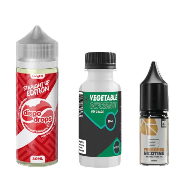 Dispo Drops Longfill Combo 120ml - Lush Watermelon - 3mg