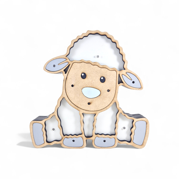 Timmy Toys Wooden Sheep Night Light