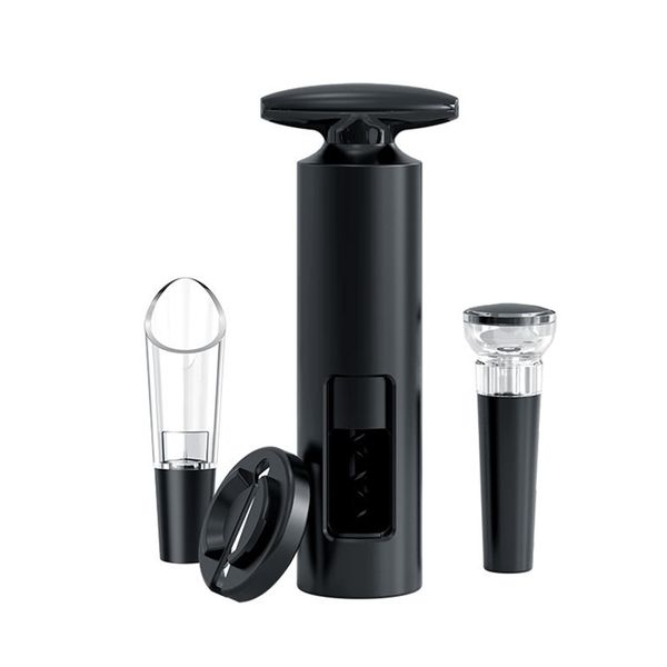 4 Pieces/Set Wine Bottle Opener Foil Cutter Wine Pourer Vacuum Stopper Kit