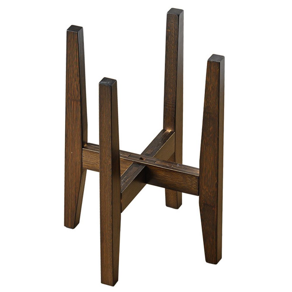 Chenshia Adjustable Plant Stand, Bamboo Mid Century Modern Indoor & Outdoor