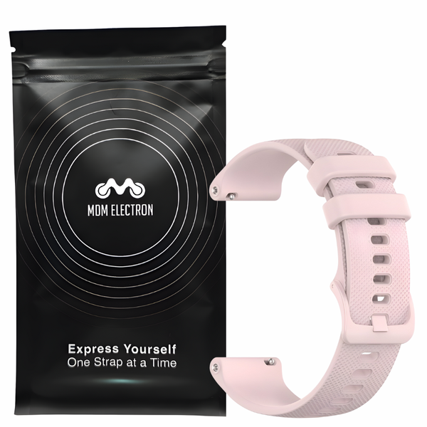 Silicone Dotted Strap Compatible with Huawei GT4/GT5 41mm - Pink