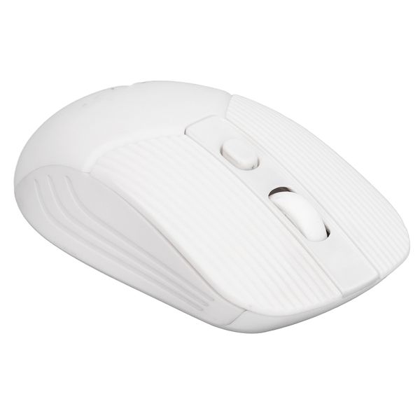 Wireless mouse 2.4G 2400 DPI slim compatible with office travel white
