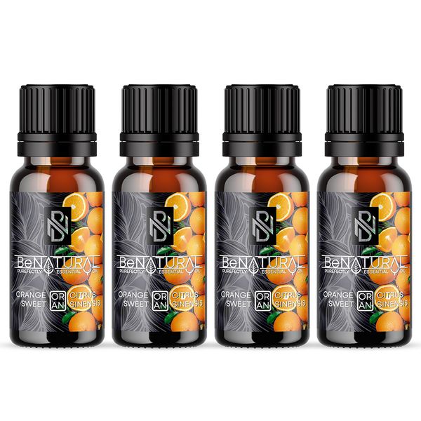 Orange - Organic Essential Oil - 4x 10ml