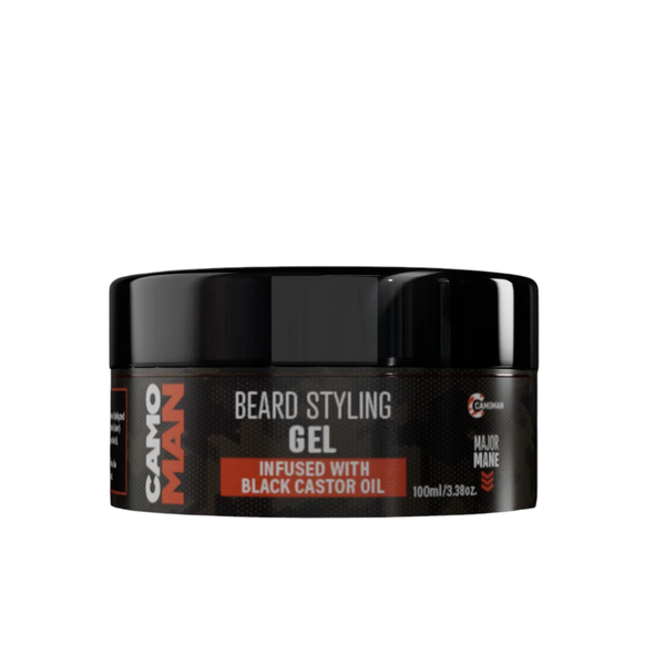 CamoMan Beard Styling Gel with Black Castor Oil - 100ml