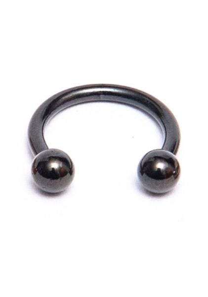 Fabulae Black Circular Body Piercing Jewellery, Dawn