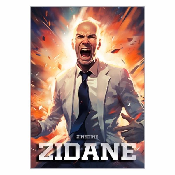 Zinedine Zidane Manager Poster - A1