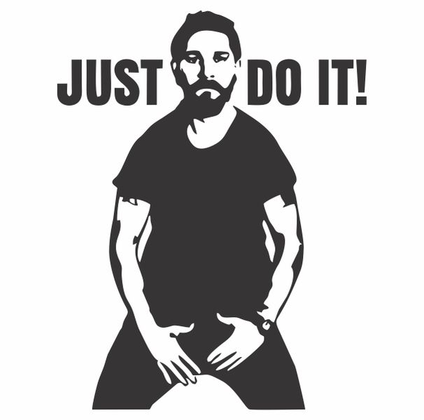 Shia Labeouf Just Do it Logo Decal